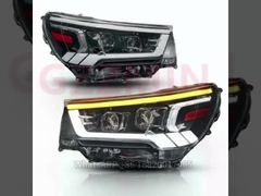 چراغ جلو خودروهای پلاستیکی سیاه LED برای تویوتا HILUX REVO ROCCO