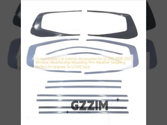 لوازم جانبی خودرو قابل تنظیم برای LC200 2008-2021 پنجره آب و هوا استریپ قالب بندی آب و هوا استریپینگ مناسب کامل ارتقا به سبک LC300