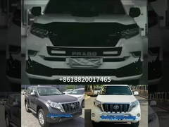 کیت بدن پلاستیکی FJ150 برای پرادو FJ150 2018 کیت تبدیل جلویی کیت بدن عقب سیاه سفید