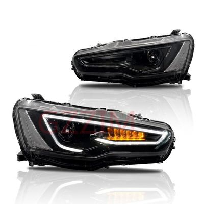 قطعات اتوماتیک ABS پلاستیک LED چراغ جلو قطعات لامپ سر برای Mitsubishi Lancer 2008-2018