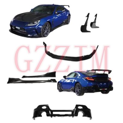 2022 Toyota BRZ GR86 TRD Black Plastic Front Lip Fender Flare Original Fitment Side Skirt & Rear Bumper Set