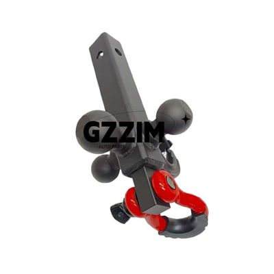 Forged Steel Tri Ball Mount Receiver With Tow Hook Shackle and Pin for Heavy Duty Trailer Towing Equipment