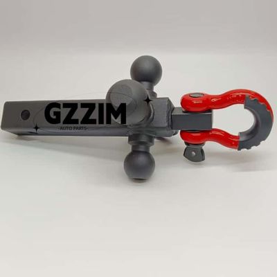 Forged Steel Tri Ball Mount Receiver With Tow Hook Shackle and Pin for Heavy Duty Trailer Towing Equipment